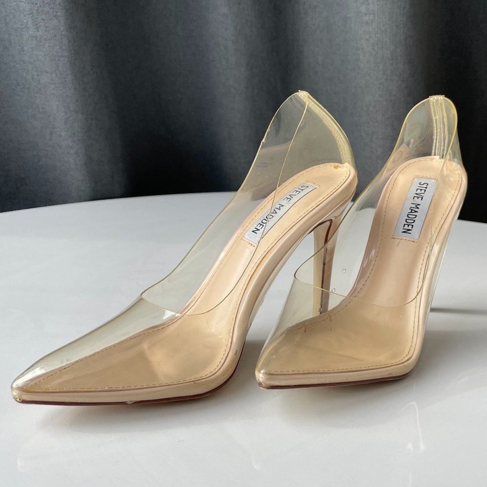 Steve Madden Clear High Heels - Size 5.5